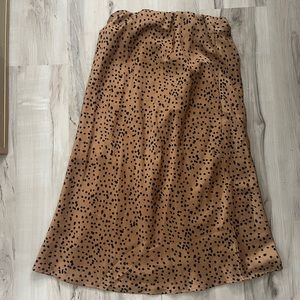 Leopard Patterned midi a line skirt